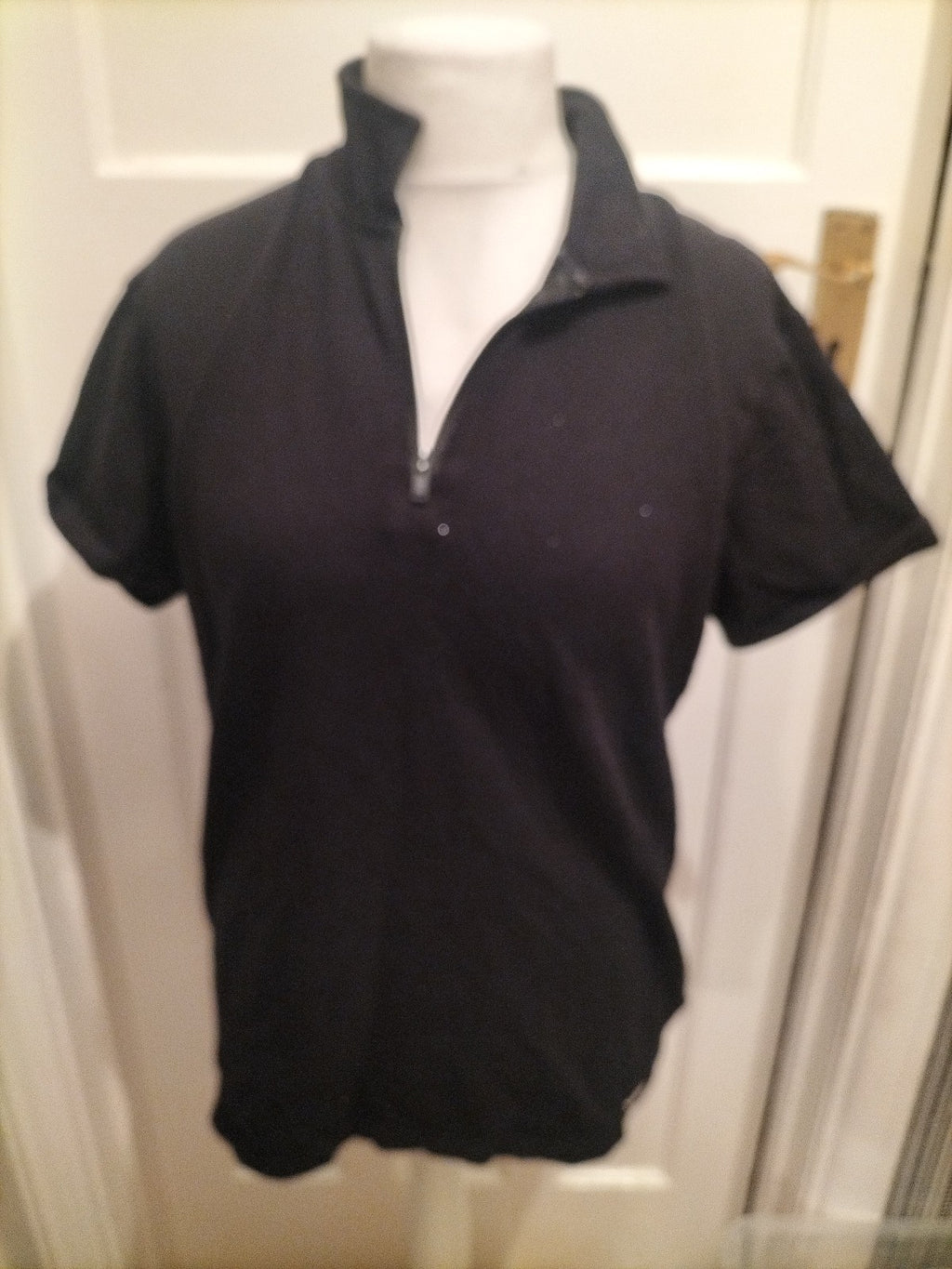 Mens Northern Garms Size Large Black Short Sleeved Polo