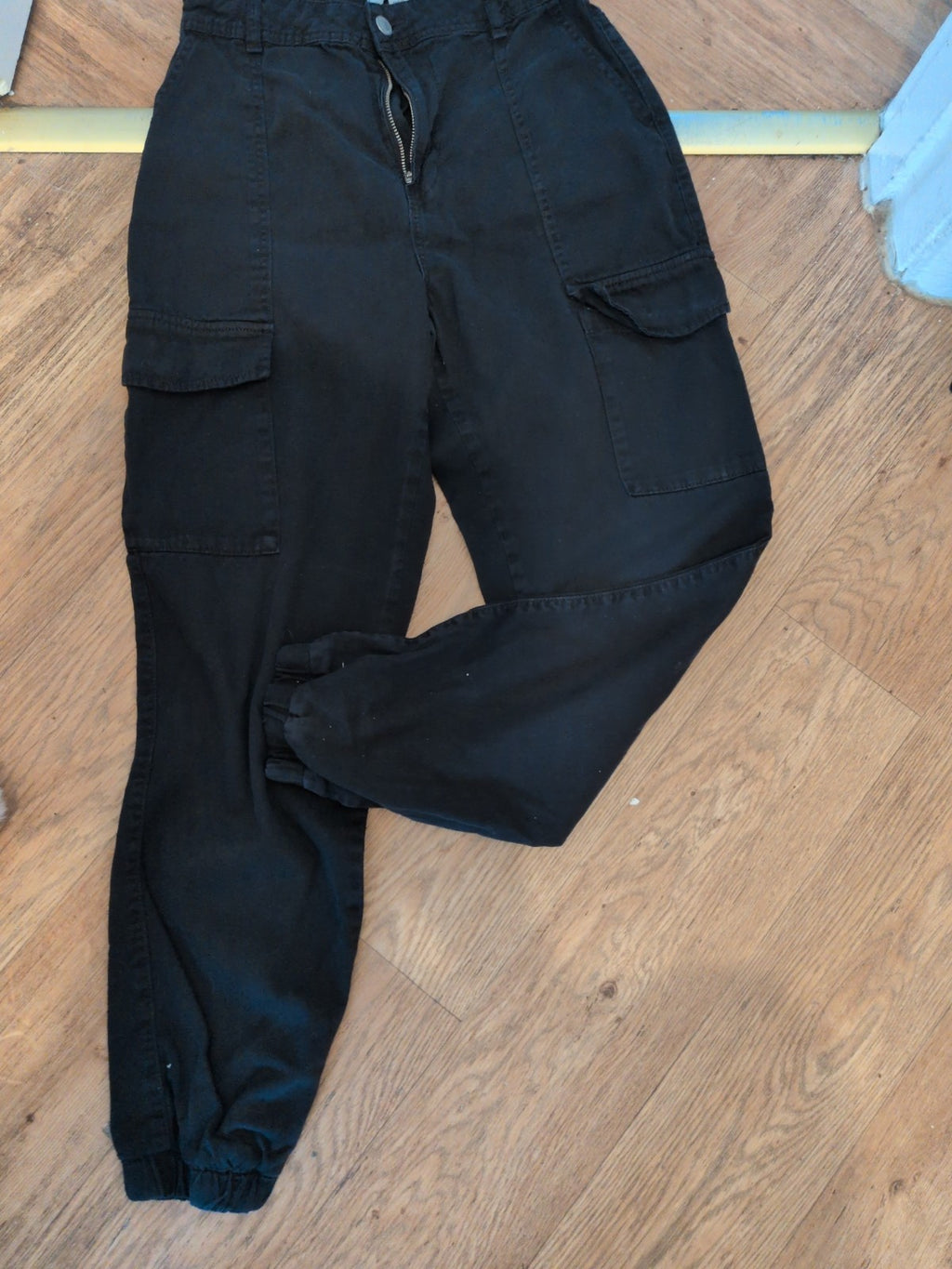 New Look Denim 8 Black Cargo Slim Jeans