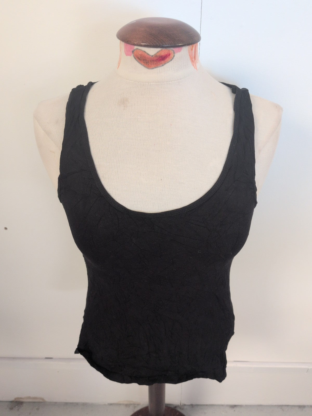 Ladies H&M Size Medium Black Sleeveless Tank Vest T-shirt