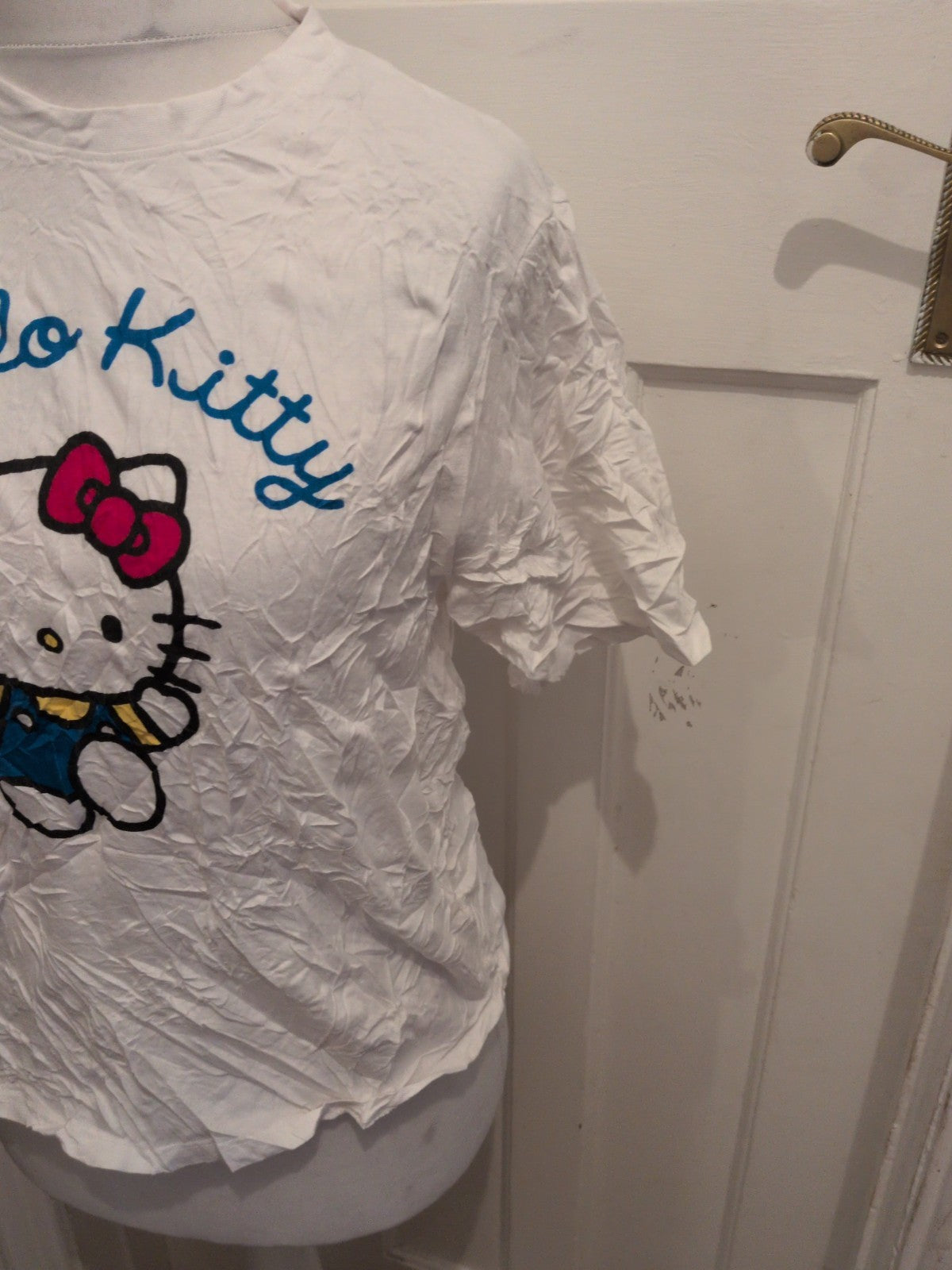 Hello Kitty 12-14 White Short Sleeve T-shirt