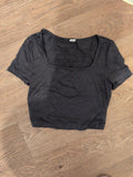 Shein 13 Years Grey Crop T-shirt