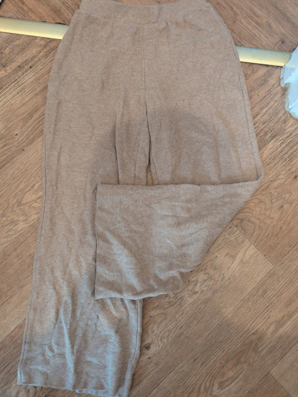 Zara Small Pale Brown Elasticated Trousers