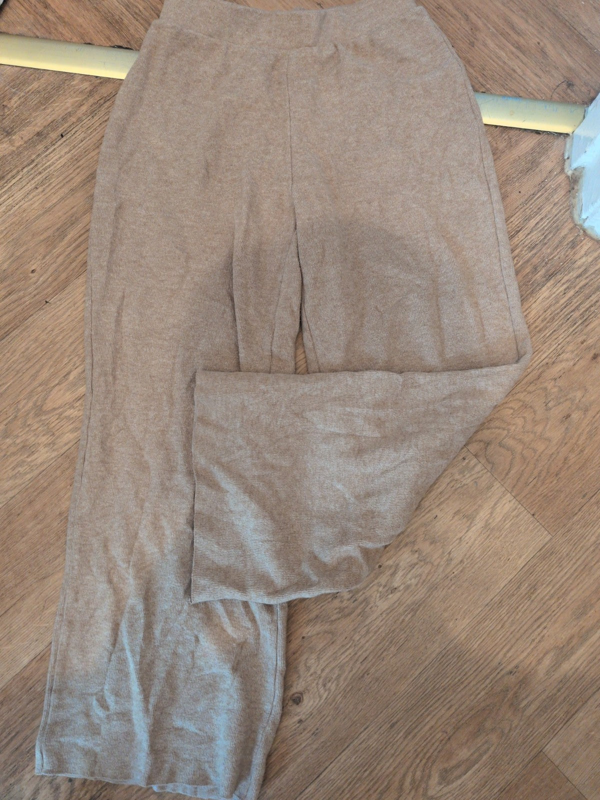 Zara Small Pale Brown Elasticated Trousers