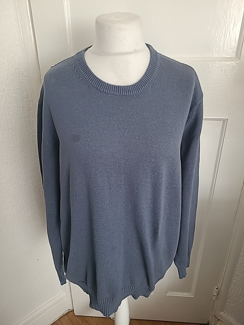 Mens Maine New England Size XL Blue Long Sleeved Pullover Jumper