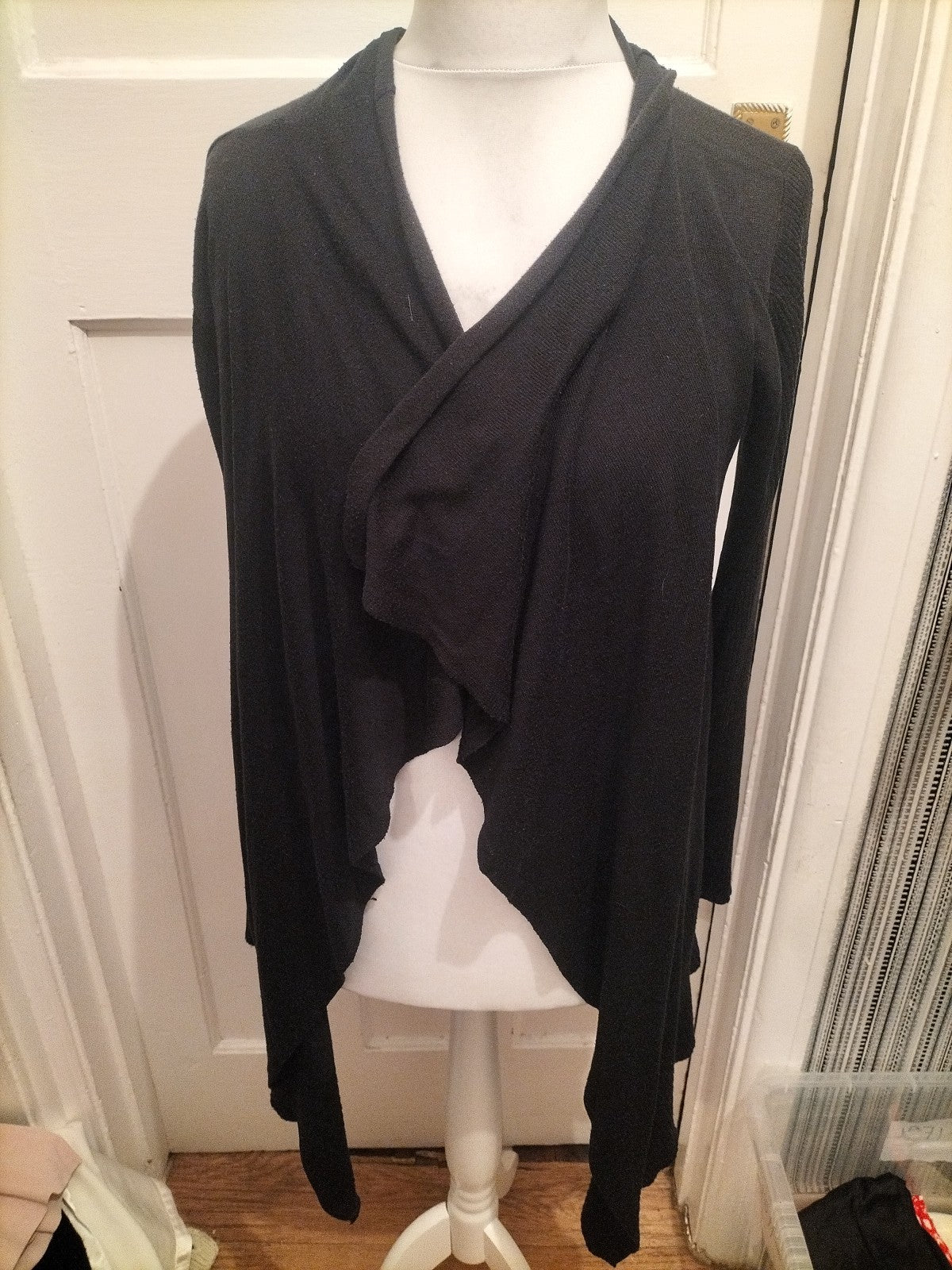 Ladies Primark Size 12 Black Long Sleeved Cardigan