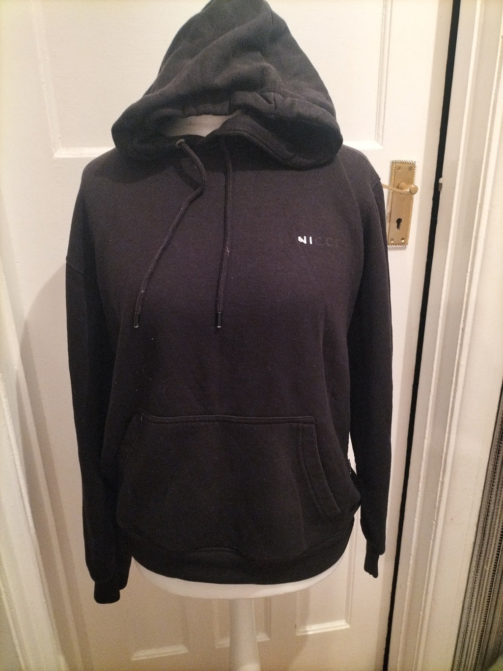Mens Nicce Size Medium Black Pullover Hoodie
