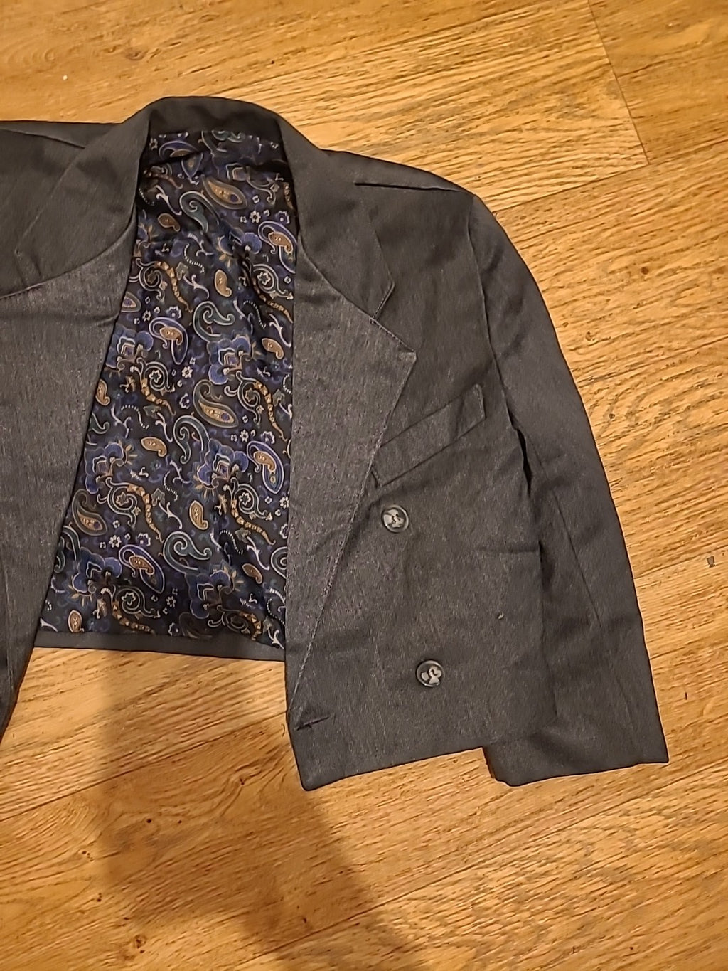 Boys Cocktail Size 7 Years Grey Long Sleeve Blazer