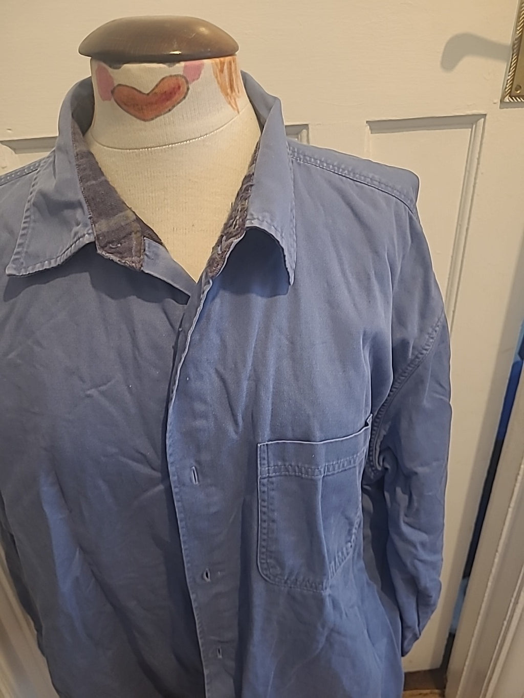 Mens Kingston Size XL Blue Lined Long Sleeved Jacket