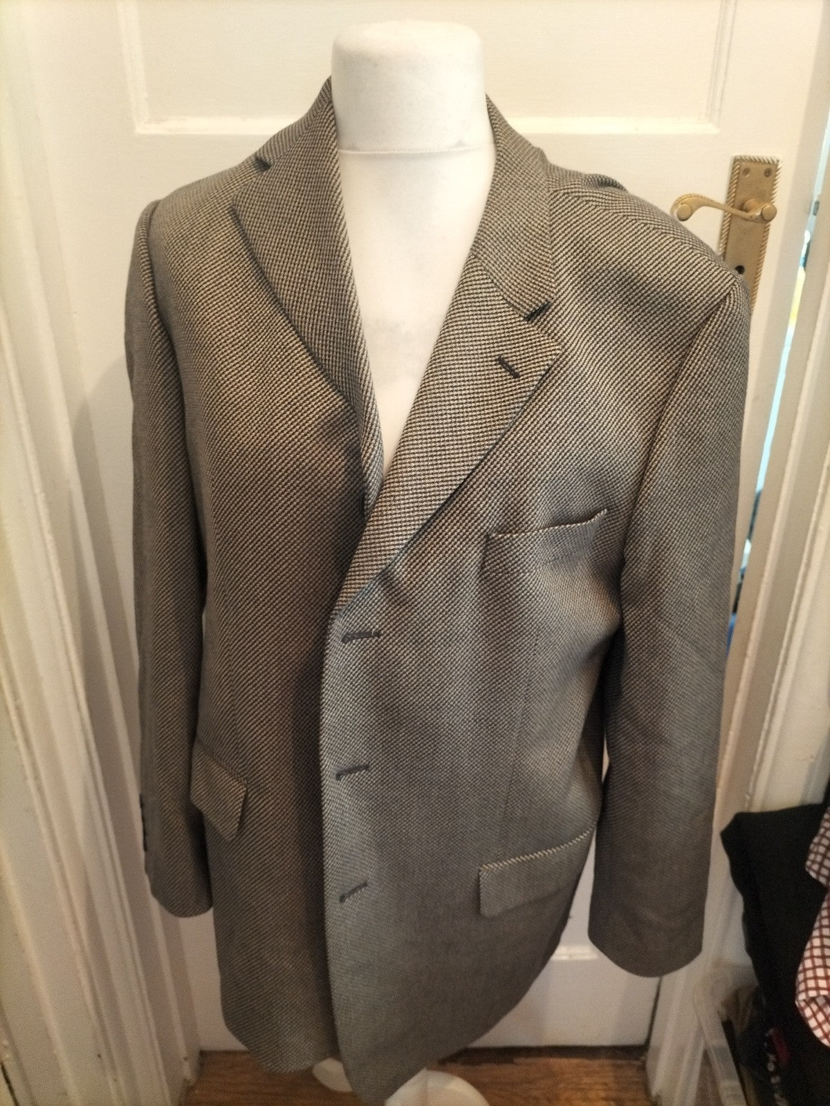 St Michael Italian 44L Soft Grey Suit Jacket