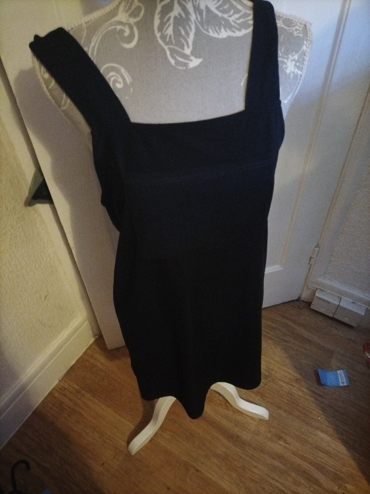 Ladies Topshop Size 10 Black Sleeveless Top