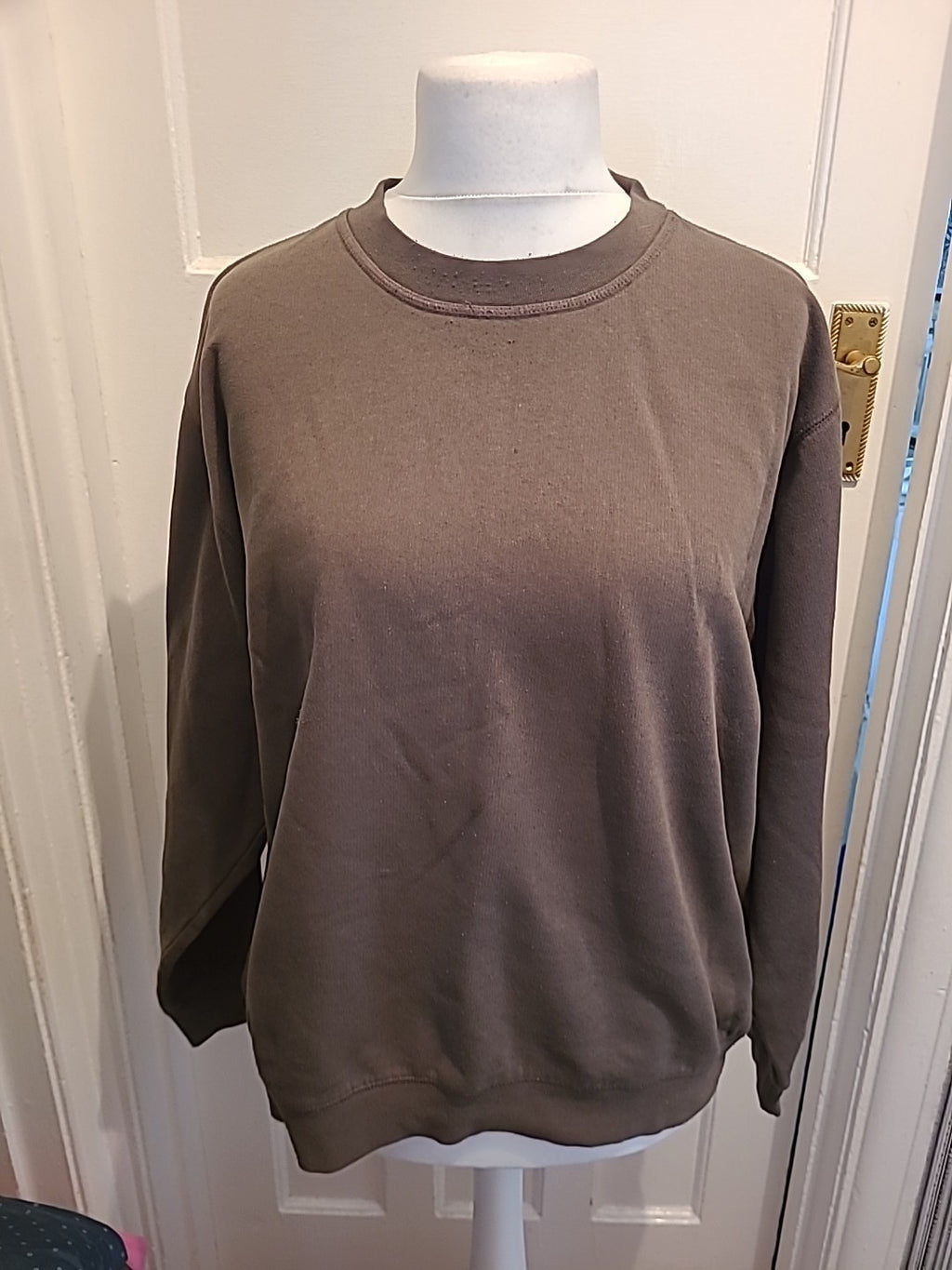 Mens Easy Size XL Green Long Sleeve Jumper
