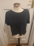Ladies Size Small Black Short Sleeved Tee