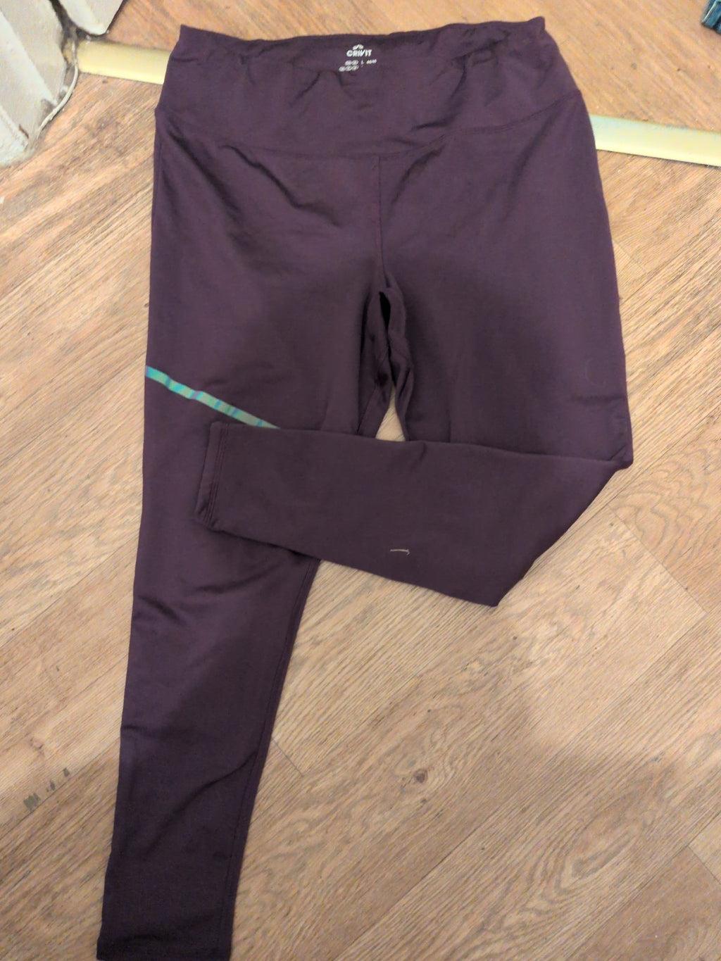 Ladies Crivit Large Purple Gym Leggings
