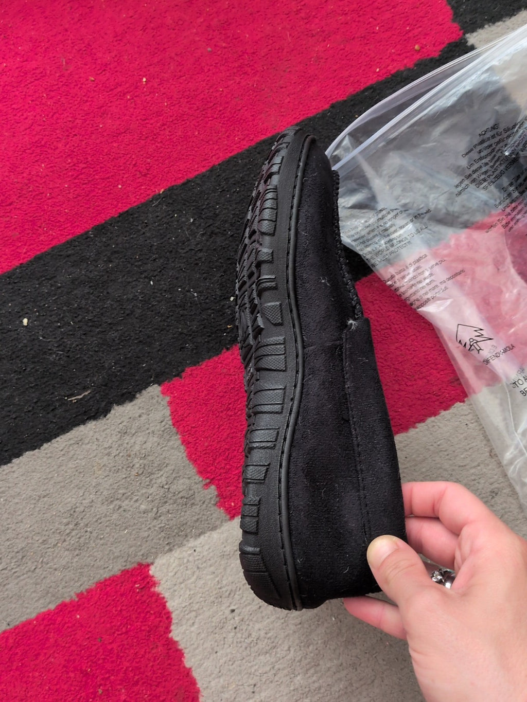 Brand New US 10 Black Slippers