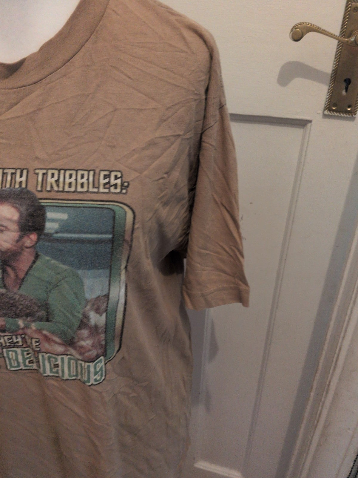 Star Trek XL Brown Printed Short Sleeve T-shirt