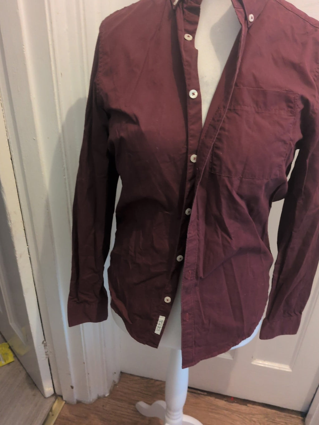 River Island Small Deep Purple Long Sleeve Shirt