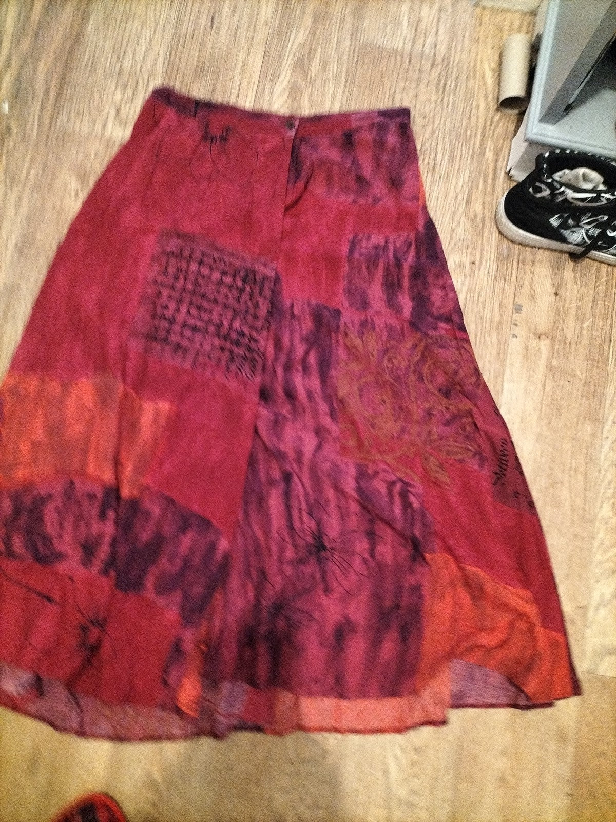 Ladies St Michael Vintage Size 12 Long Purple Coloured Skirt
