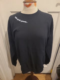 Mens Gildan Size Medium Black Long Sleeved Pullover Sweatshirt