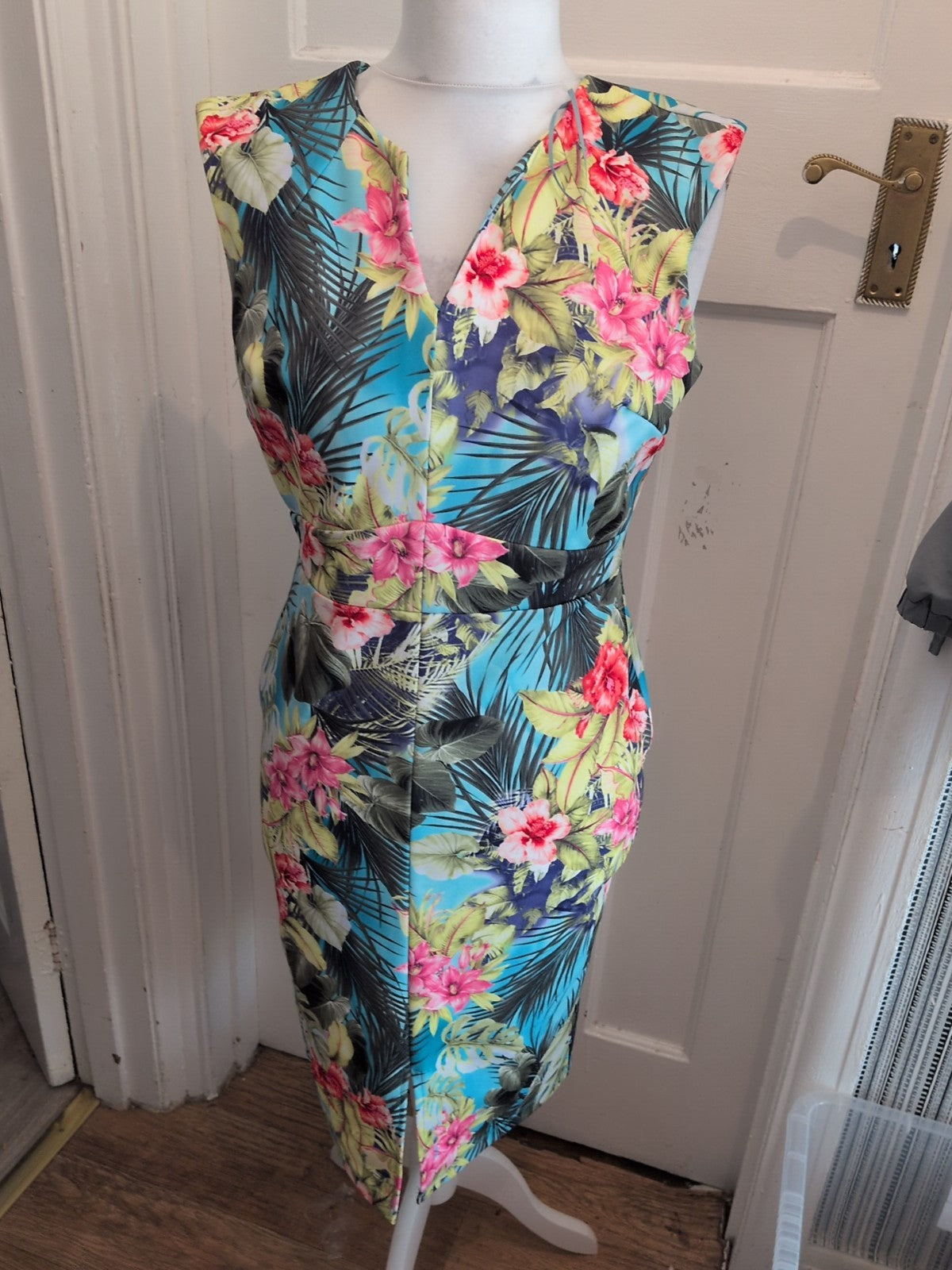 George 12 Floral Print Multicoloured Sleeveless Dress