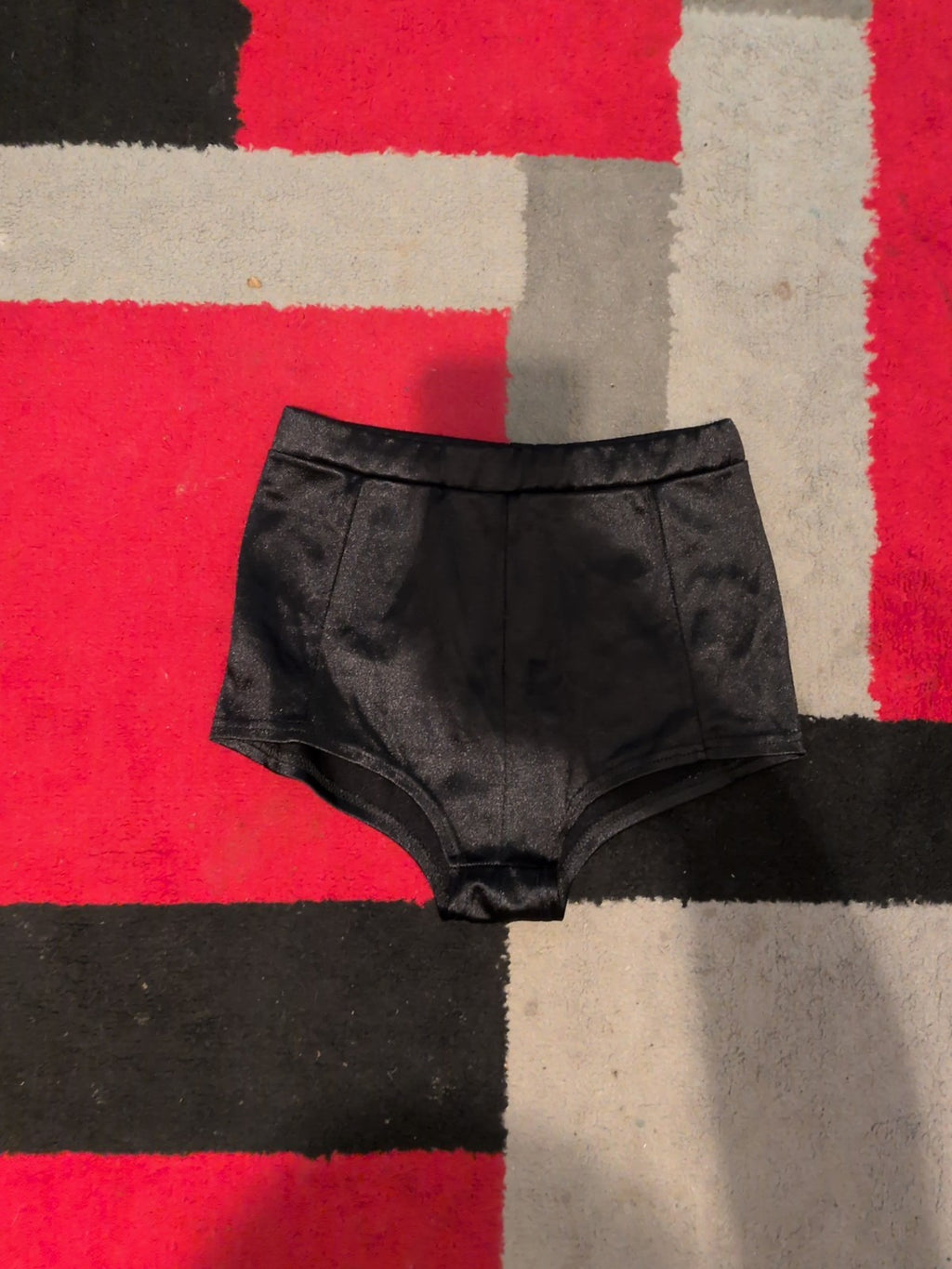 Ladies Sparkle And Fade Size Small Black Nylon Hot Pants