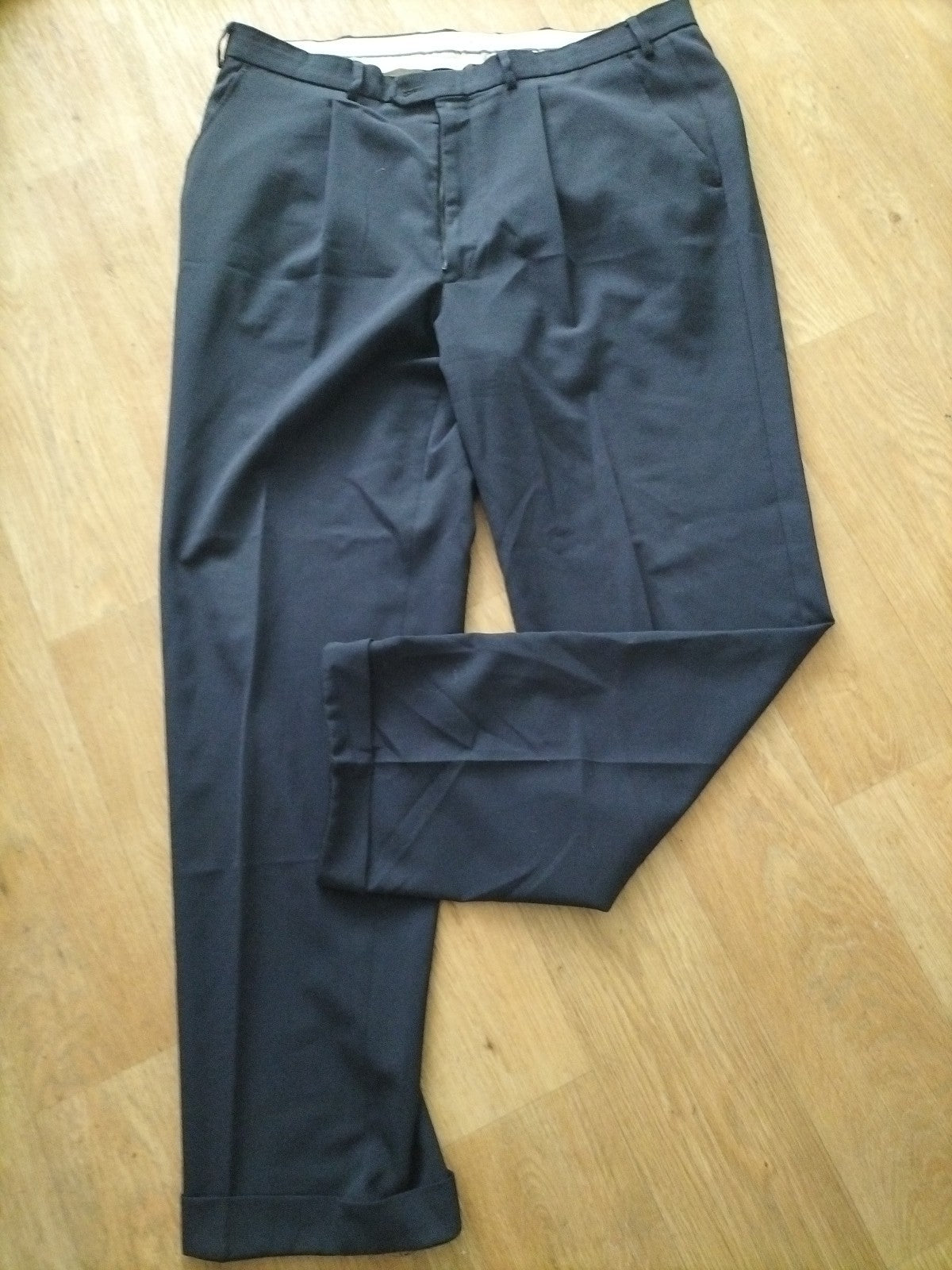Mens Oscar Jacobson Size 40" Navy Formal Smart Trousers
