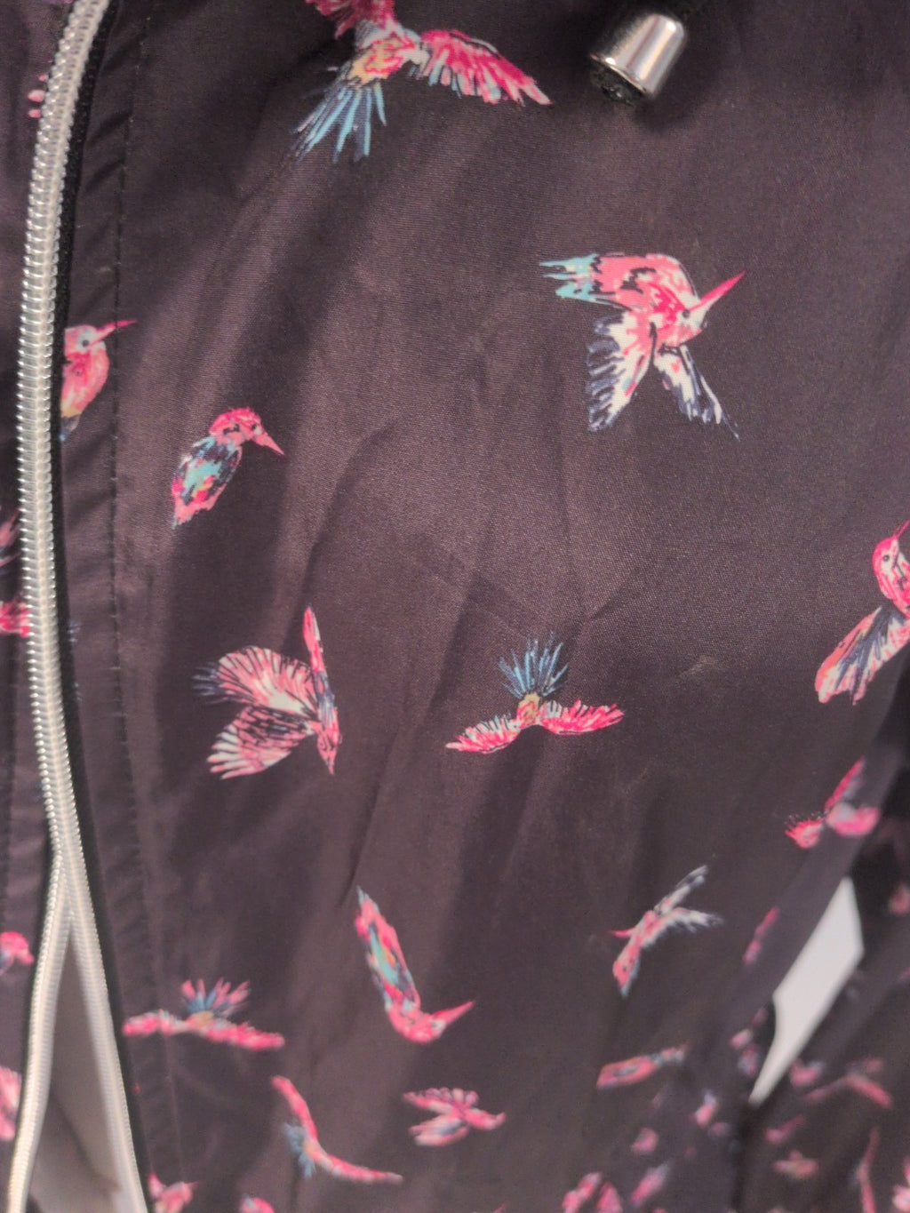 Primark Medium Black Butterfly Rain Coat