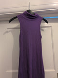 Shein XS Purple Sleeveless Pencil Dress Midi