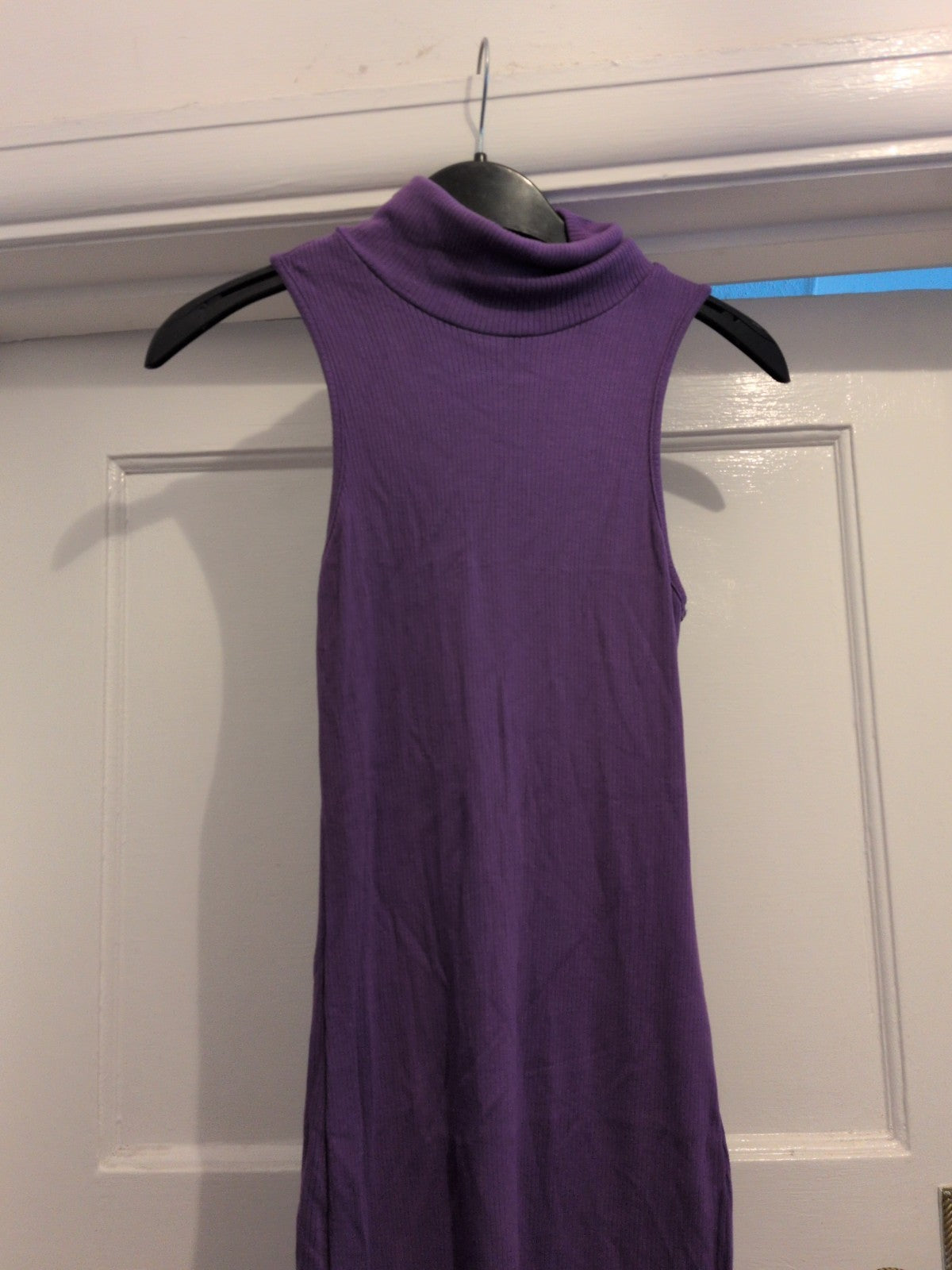 Shein XS Purple Sleeveless Pencil Dress Midi