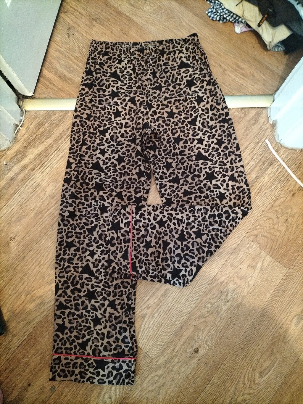 Tu 6 Leopard Print And Star Elasticated  Pyjamas Bottom