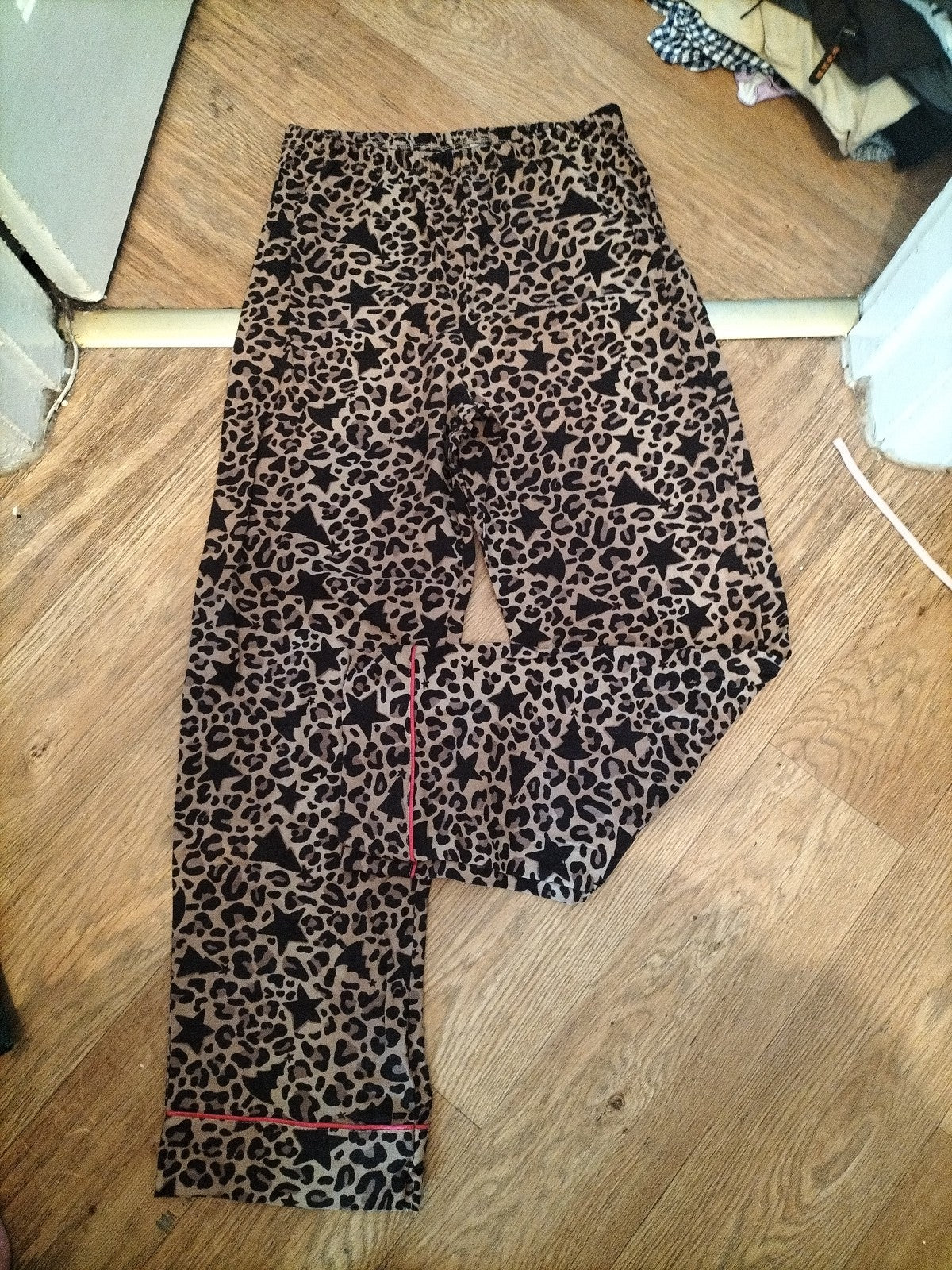 Tu 6 Leopard Print And Star Elasticated  Pyjamas Bottom