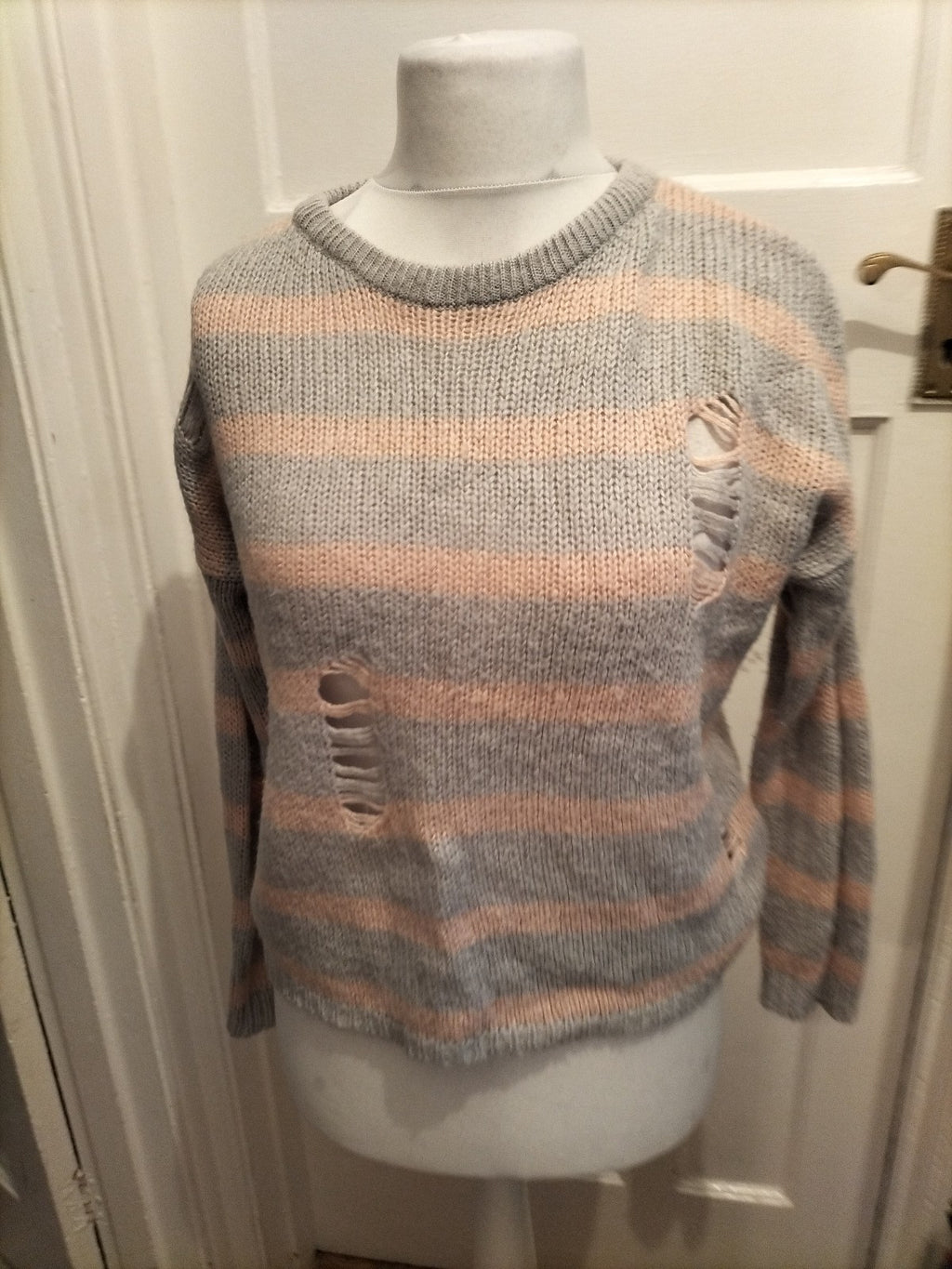 Primark Medium Pink And Grey Jumper