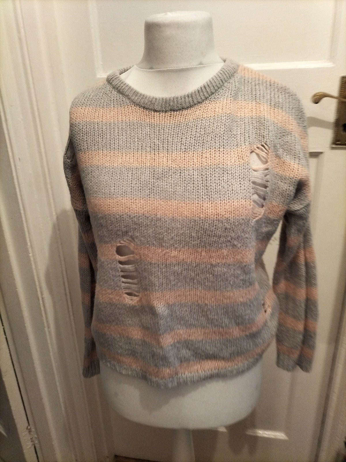 Primark Medium Pink And Grey Jumper