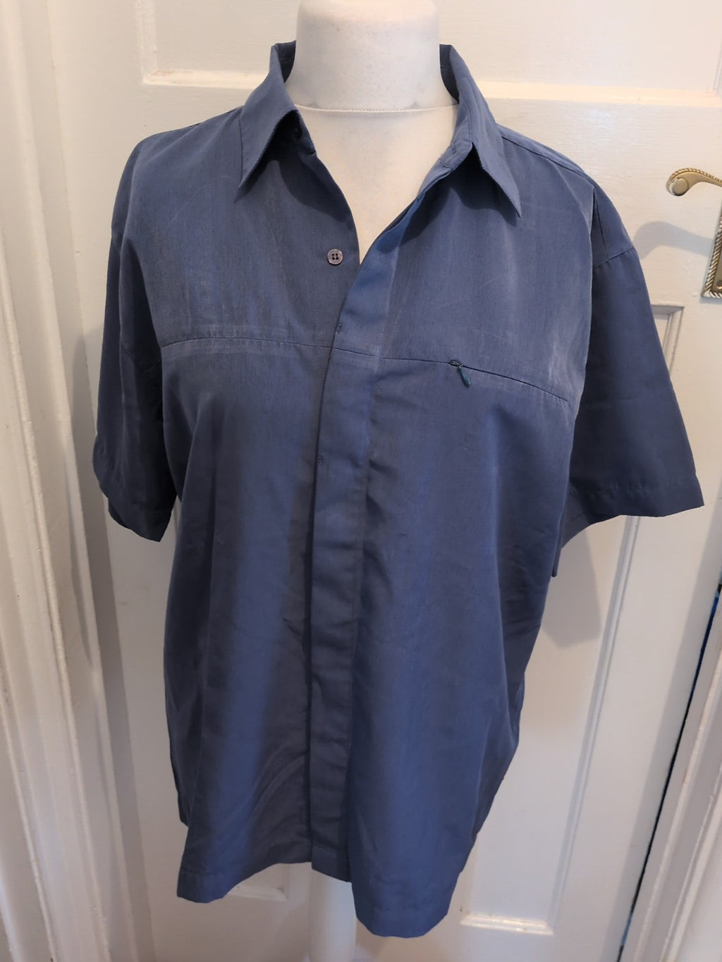 Petroleum Large Blue Short Sleeve Shirt