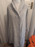 George Medium Pale Grey Fluffy Dressing Gown