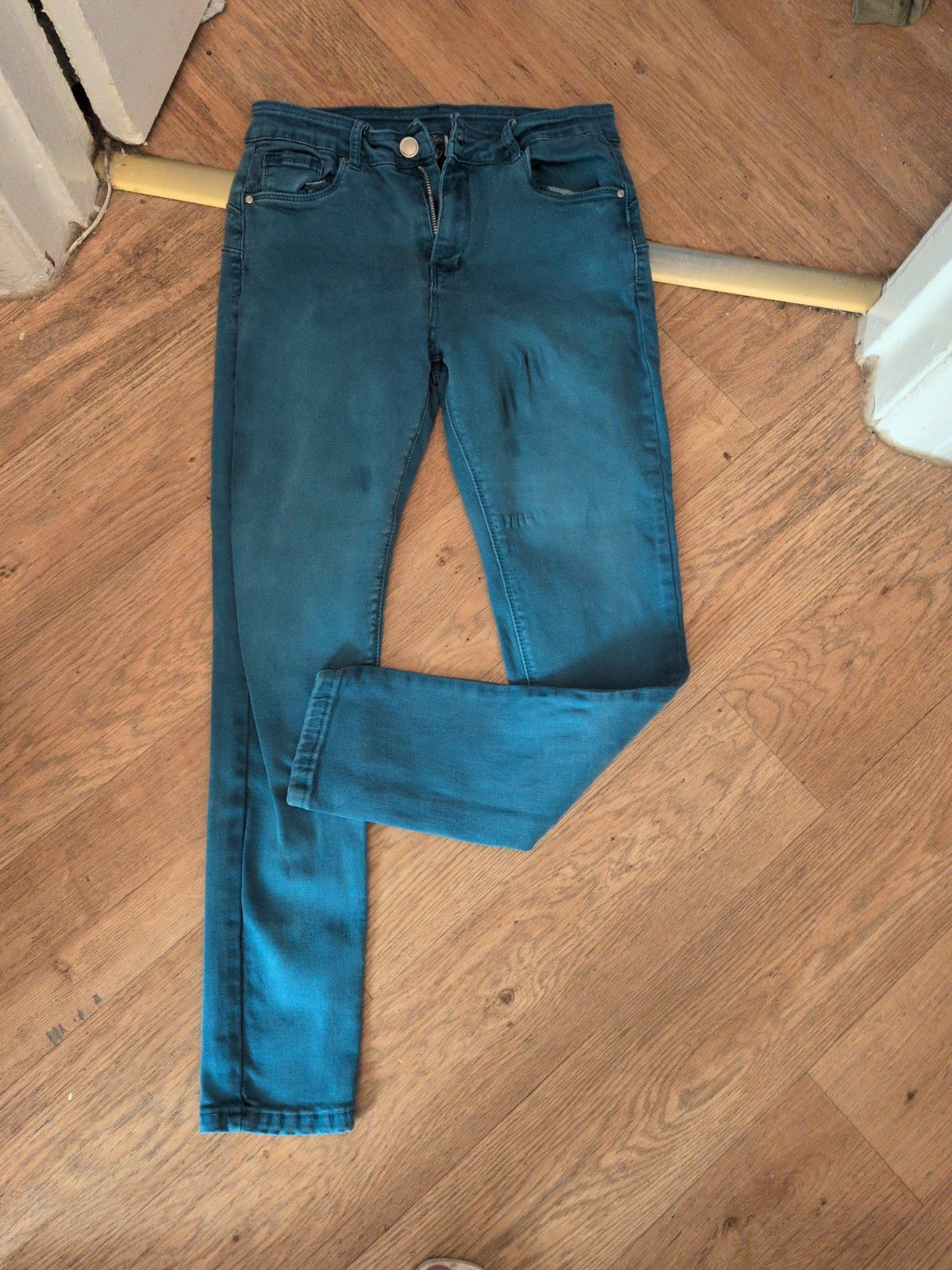 14 Teal Slim Jeans