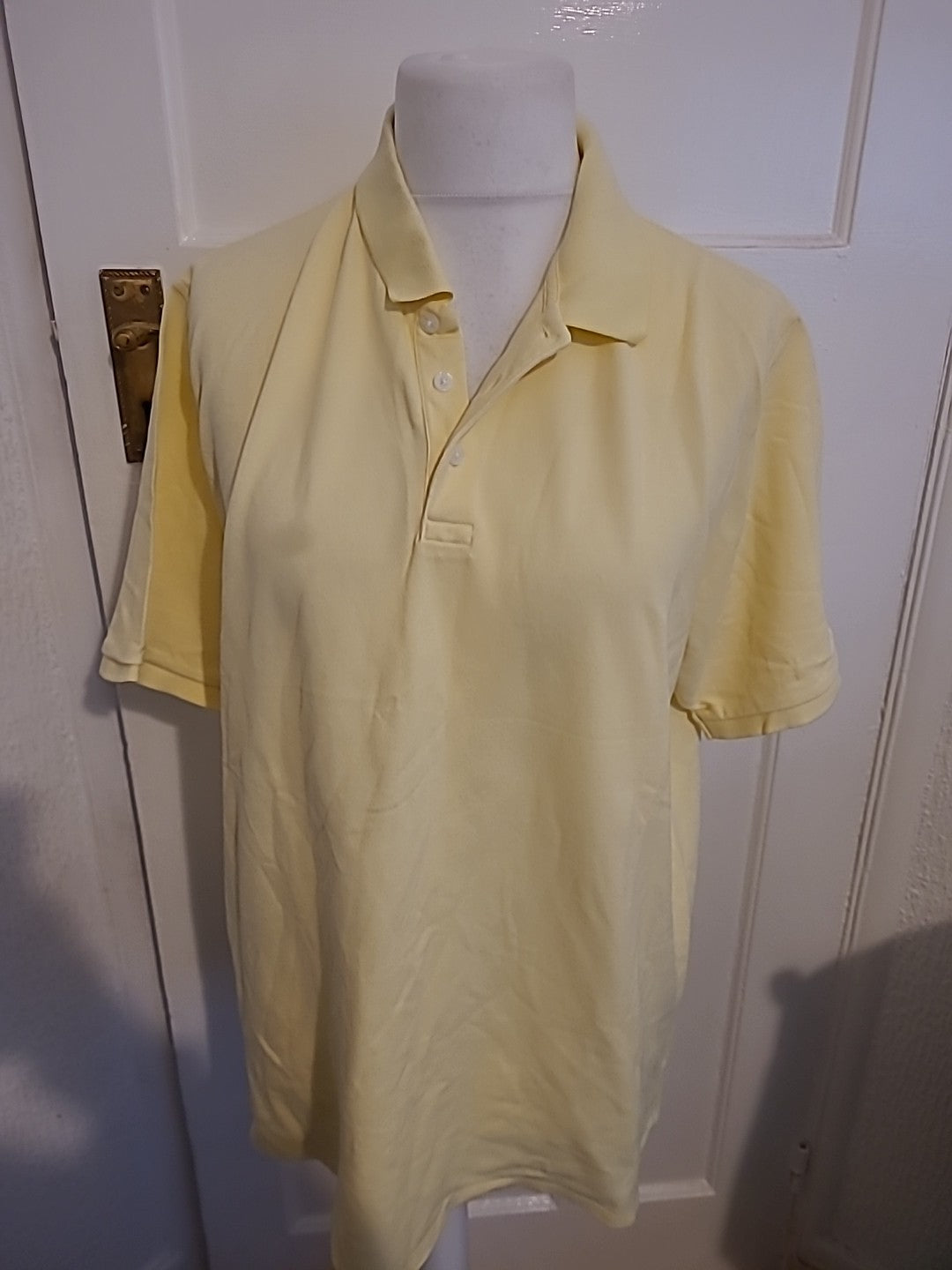 Mens Lyle & Scott Golf Size 2XL Lemon Polo
