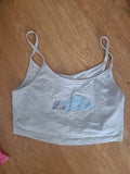 Ladies Seasame Street Size XS Blue Pyjama Top Cami
