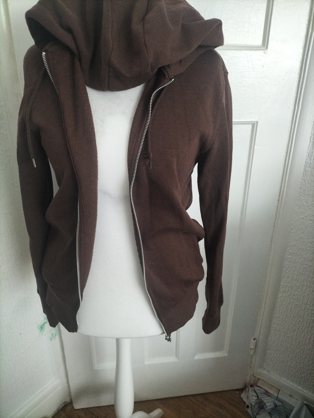 Mens Primark Size Small Brown Hoodie Zipped