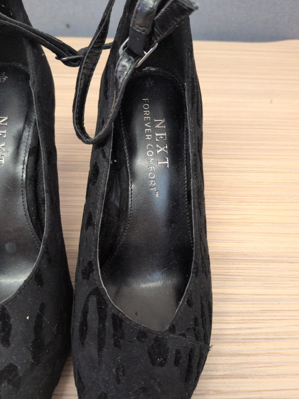 Next 4 Forever Comfort Black Pattern High Heels