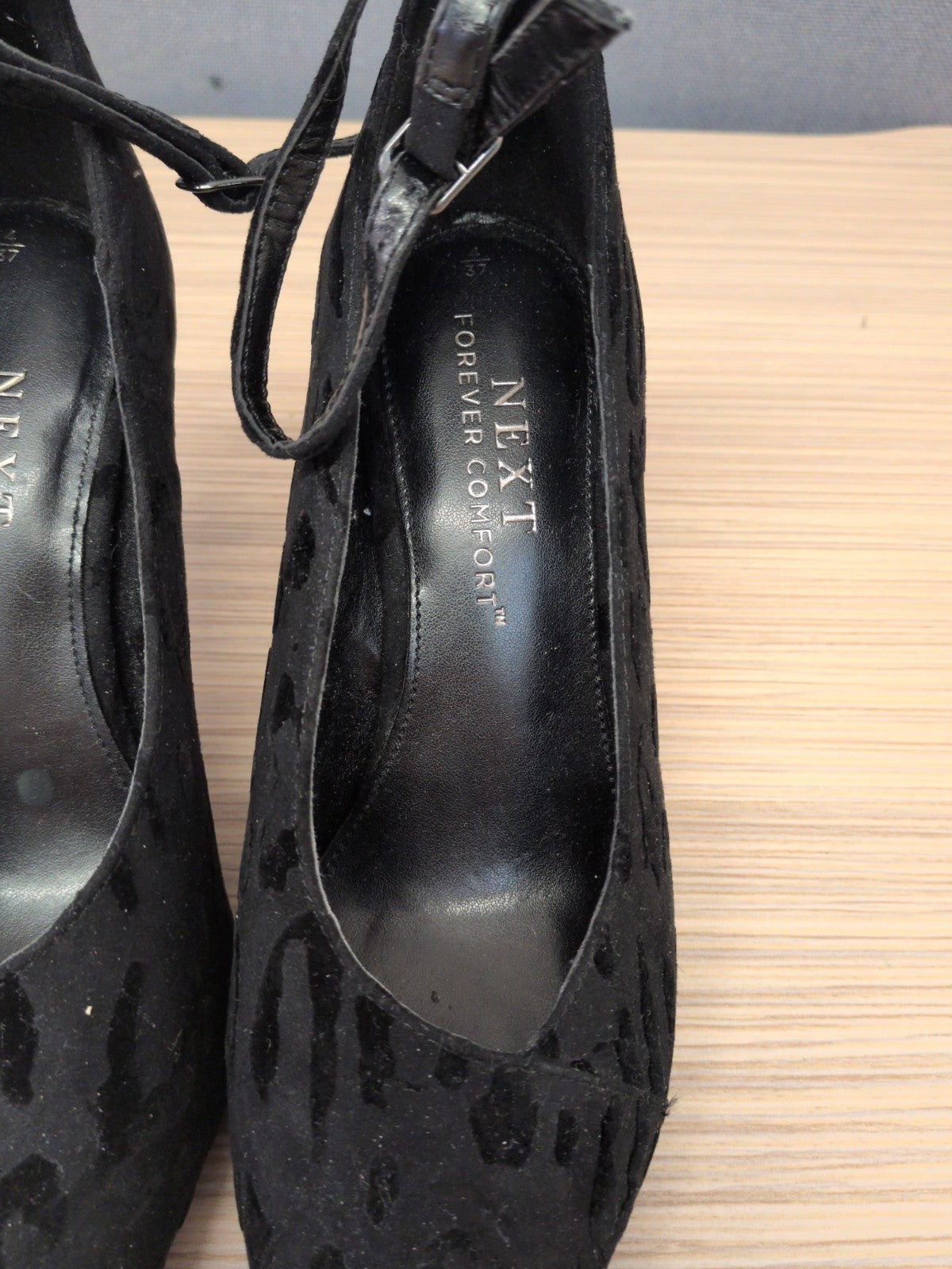 Next 4 Forever Comfort Black Pattern High Heels