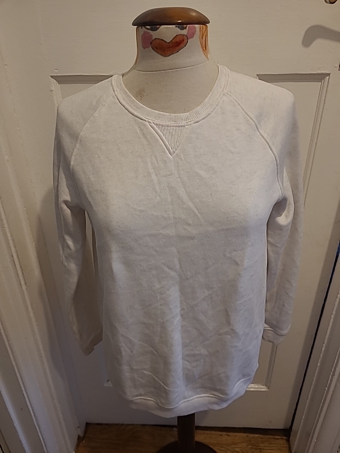 Unisex Primark Age 13-14 Years White Pullover Jumper