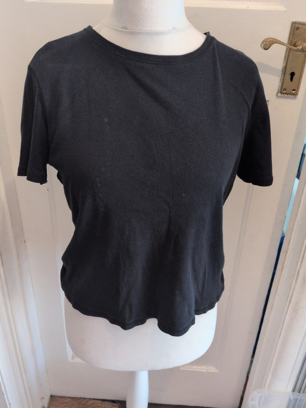 Marks And Spencer 12 Black Tee Short Sleeve