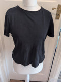Marks And Spencer 12 Black Tee Short Sleeve