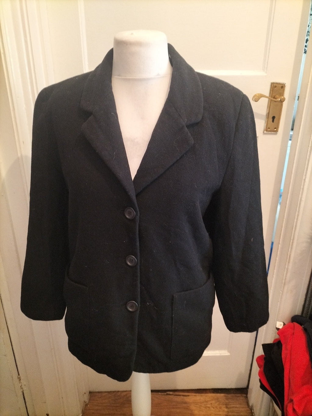 Ladies Ceaser Size Large Black Lined Padded Jacket