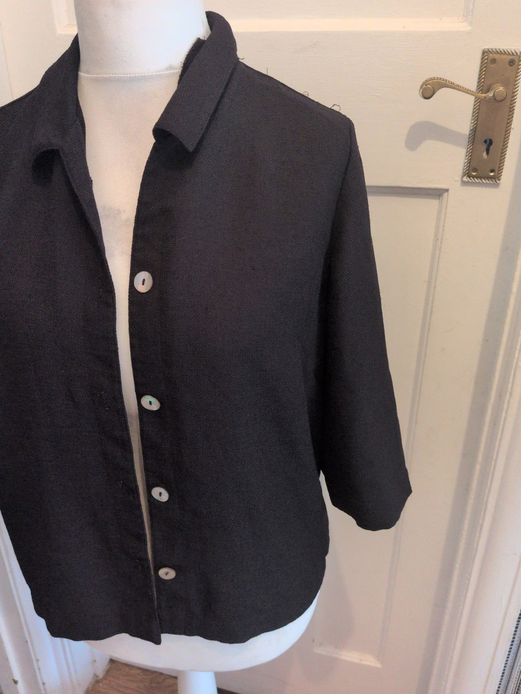 Ladies Black Blouse Eastex Size Med