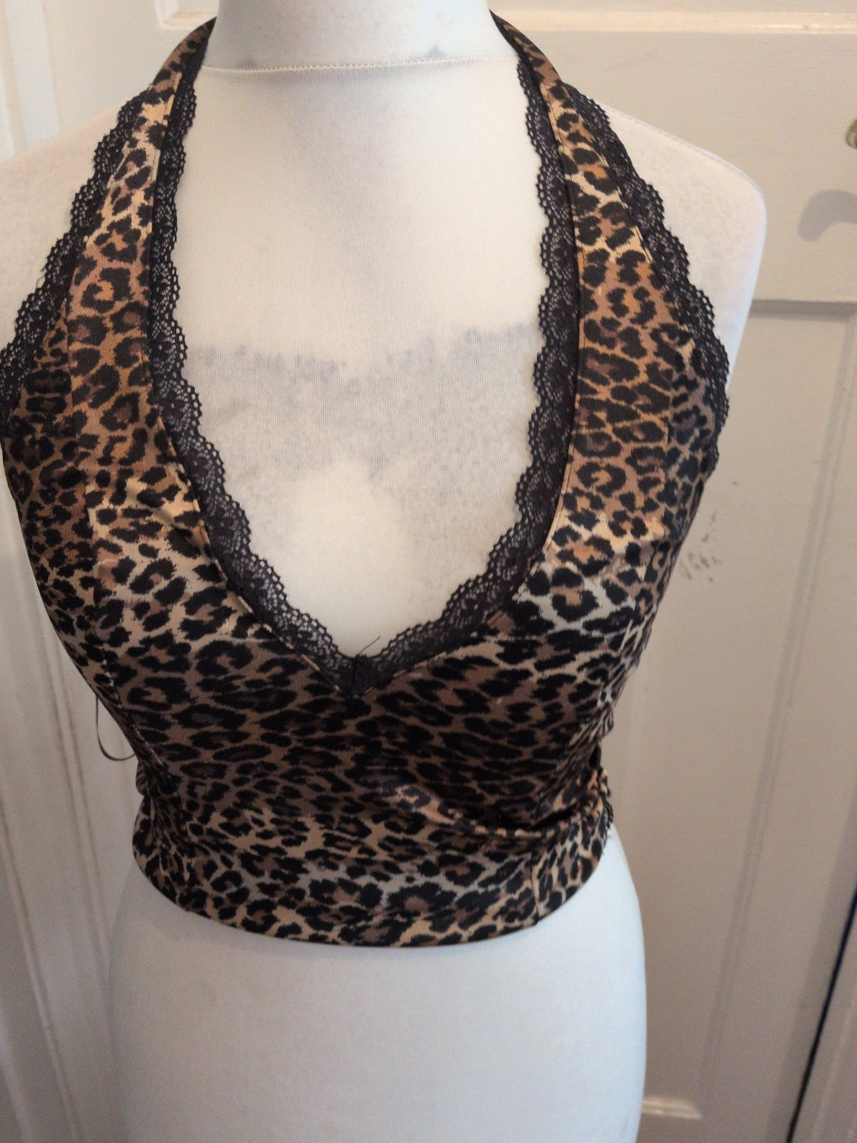 Ladies Kimchi Blue Small Leopard Print Pyjama Top