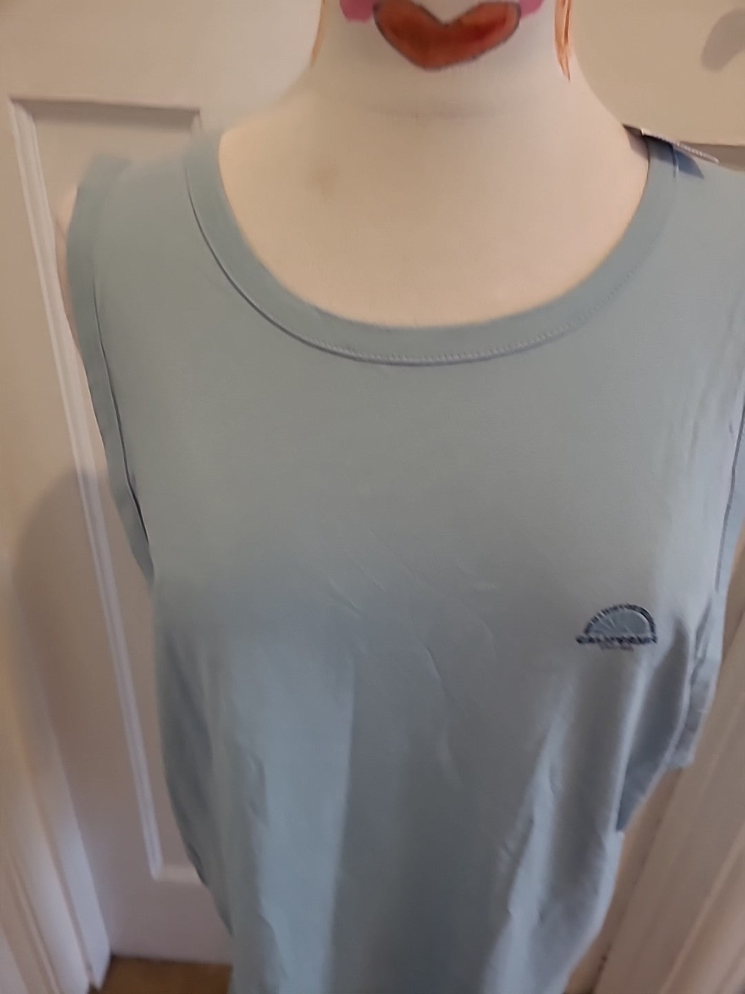 Brand New Mens Easy Large Pale Blue Tank Top