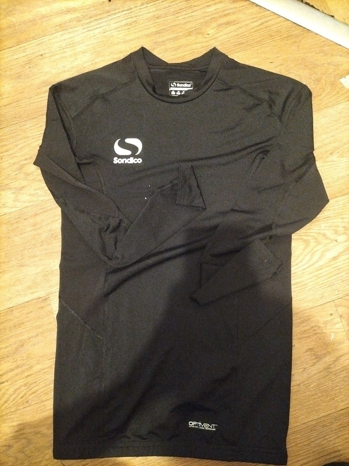 Mens Sondico Size XS Black Long Sleeved Tshirt
