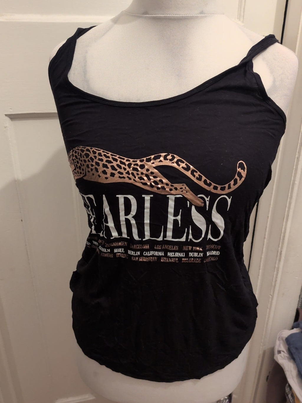 Pep&Co 10 Fearless Black Sleeveless Top