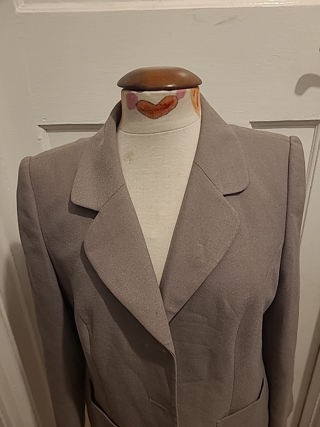 Ladies Eastex Size 14 Grey Padded Lined Blazer